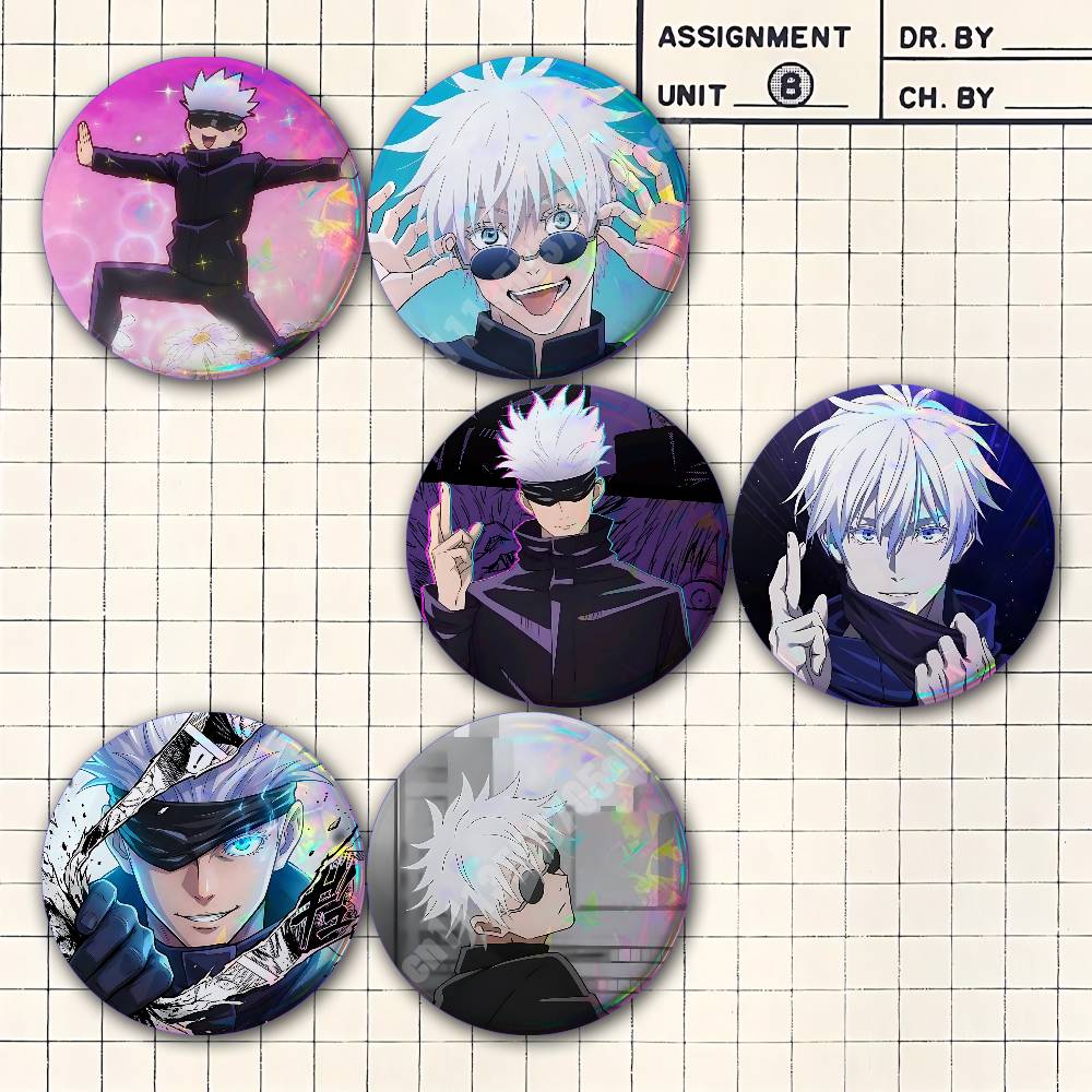 Button Badge Blank - G-Gojo Satoru Button Badge 2PC Sets